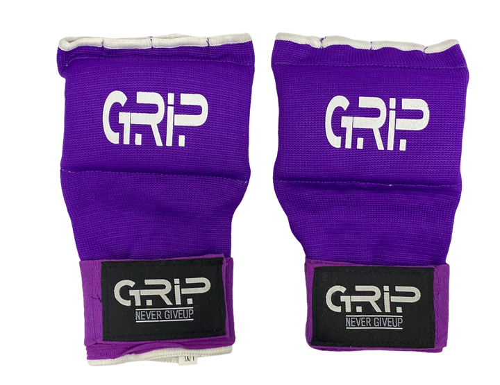 Grip Gel Boxing Hand wraps inner Gloves Men Women Quick 100cm length | Practice | Purple