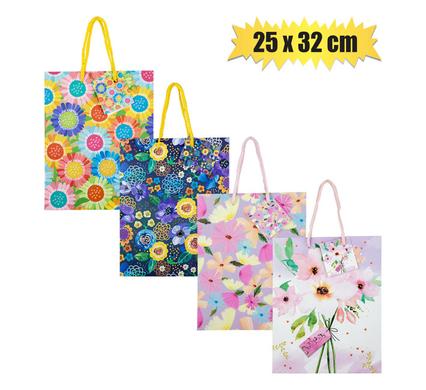 Gift-Bag Paper Lrg 25X32cm Everyday Flwr