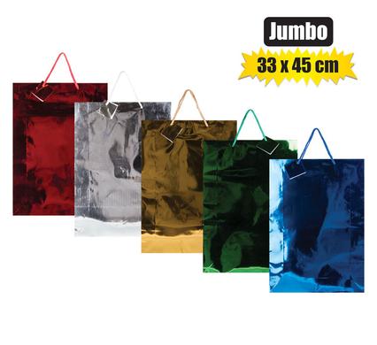 Gift-Bag Metallic Paper Jumbo 33X45cm Sol