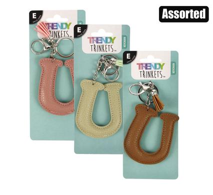 Trendy Trinkets Keychain Alpha Faux-Leather U