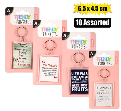 Trendy Trinkets Keychain Photo Holder 6.5X4.5cm
