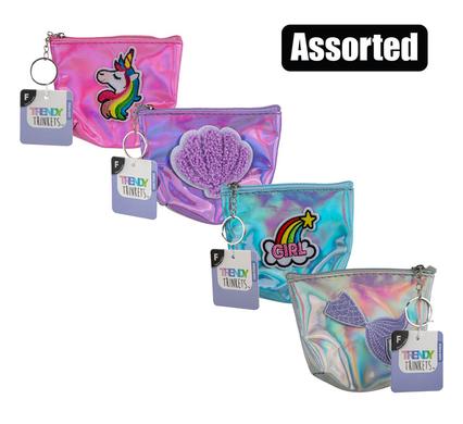 Trendy Trinkets Keychain Coin Purse Rainbow