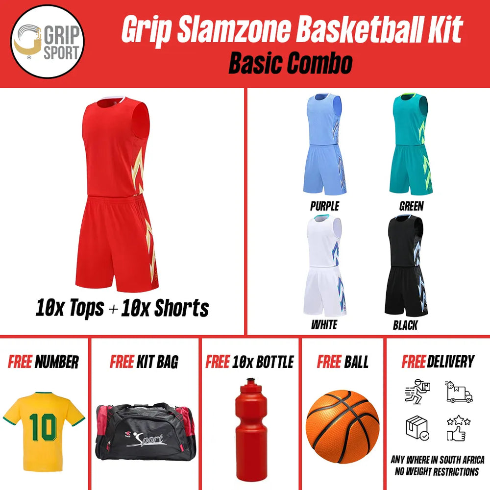 Grip Slamzone | Basketball Kit | Purple | Senior
