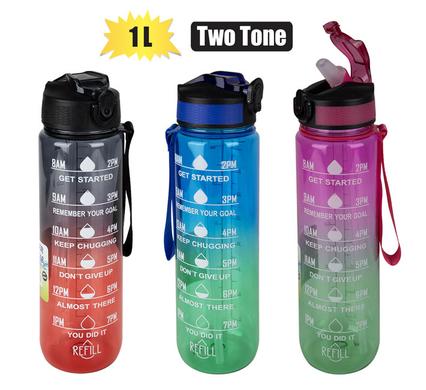 Water Bottle 1L Two-Tone