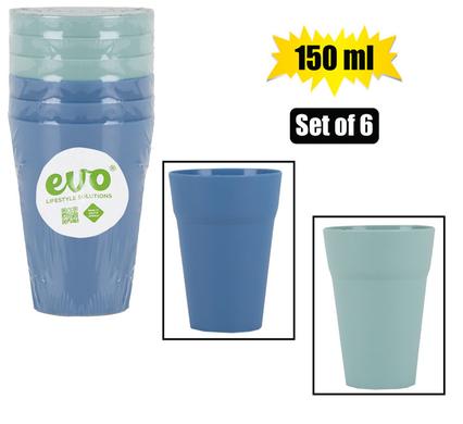 Tumbler Pl Pastel 150ml Set-Of-6