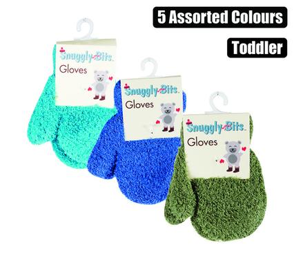 Snuggly Bits Gloves Toddler Mittens Plush Assorted Col