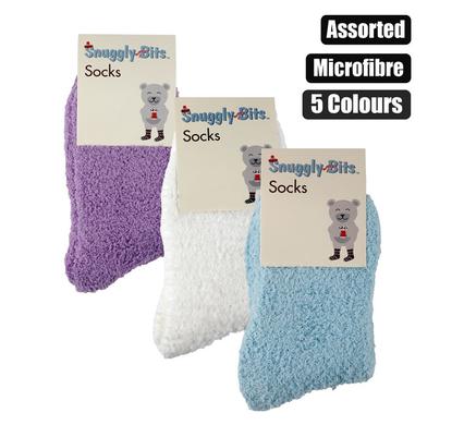 Snuggly Bits Socks Adult Microfibre Plain Colours