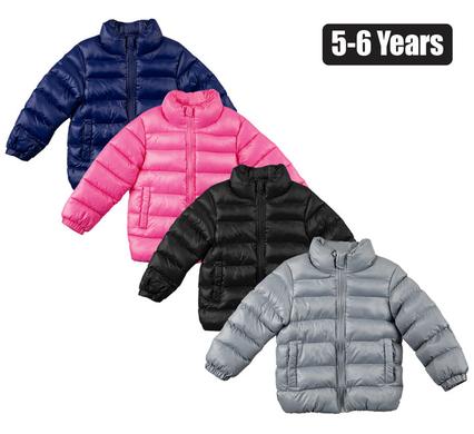 Snuggly Bits Puffer Jacket Kids Plain Size 5-6