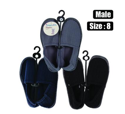Snuggly Bits Slipper With Binding & Tpr-Sole Size 8