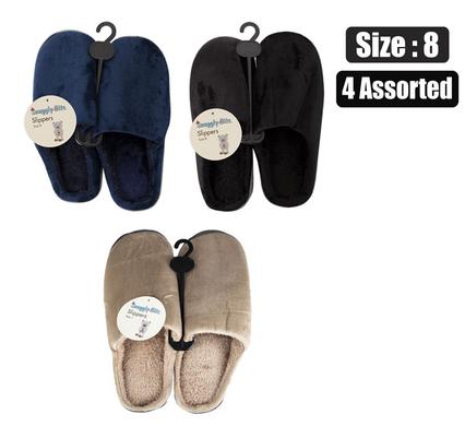 Snuggly Bits Slipper Slip-In Plain Size 8