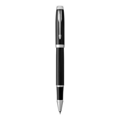 Parker IM Roller Ball Fine Nib Black Ink - Black Lacquer Chrome TrIm