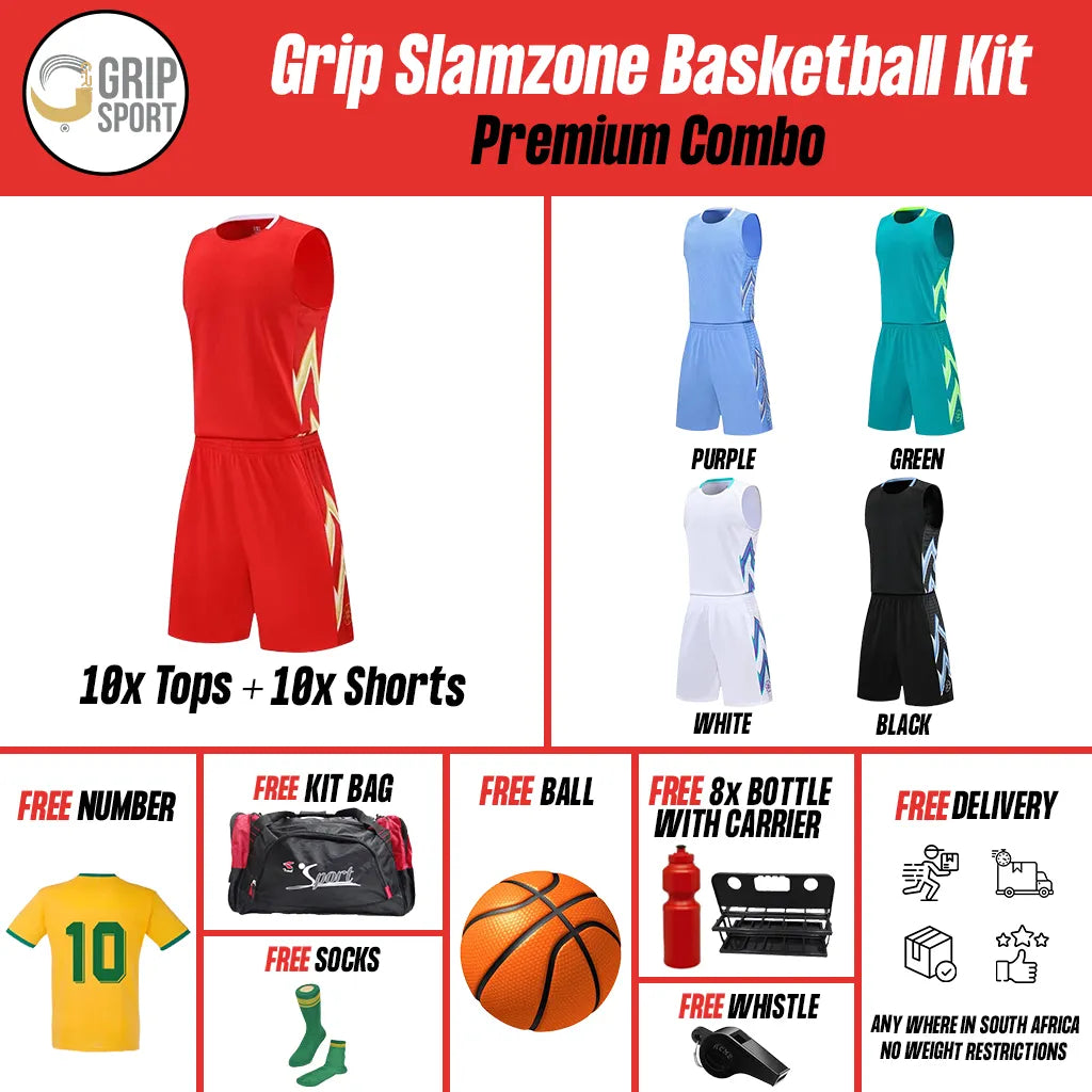 Grip Slamzone | Basketball Kit | Green | Senior
