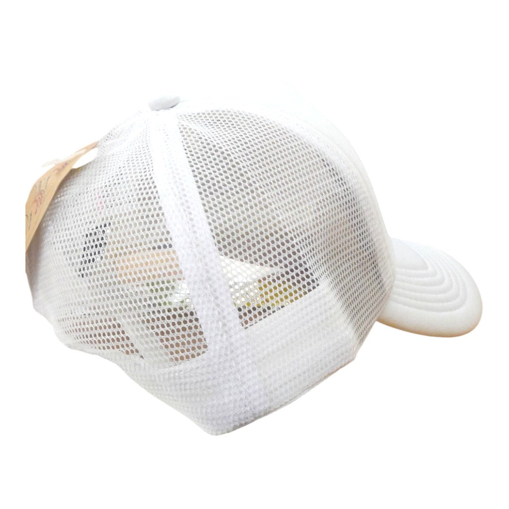 Classic Mesh Trucker Cap | White