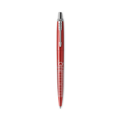 Parker Jotter Special EditionBall Pen Medium Nib Blue Ink Gift Box -London Red Chrome Trim