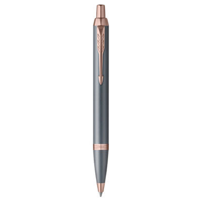 Parker IM FinishingTouch ballpen Medium Nib Blue Ink - Slate