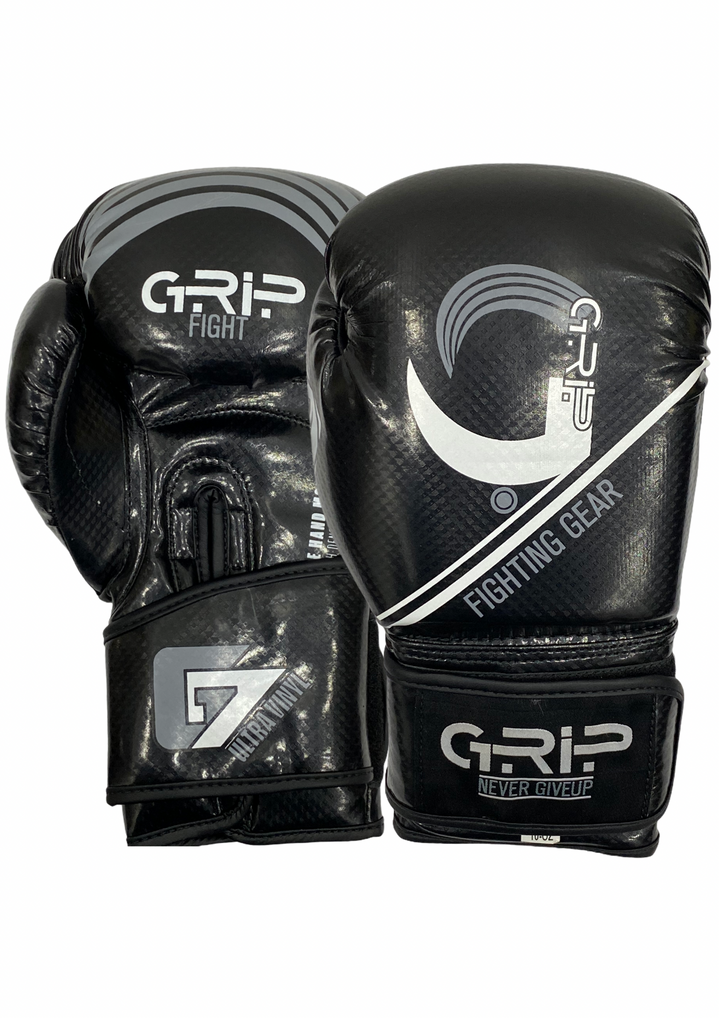Grip FS Boxing Gloves | G7 Supreme Vinyl | Black