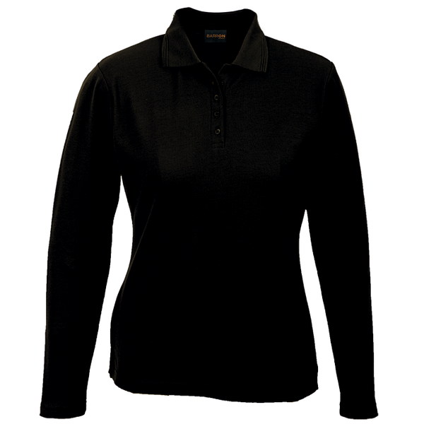 175g Pique Knit Long Sleeve Golfer Ladies | Custom Branded & Personalised Corporate Clothing | Just Brand