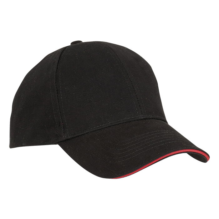 6 Panel Sandwich Peak Cap-6 Panel Caps-Just Brand