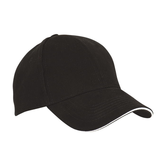 6 Panel Sandwich Peak Cap-6 Panel Caps-Just Brand