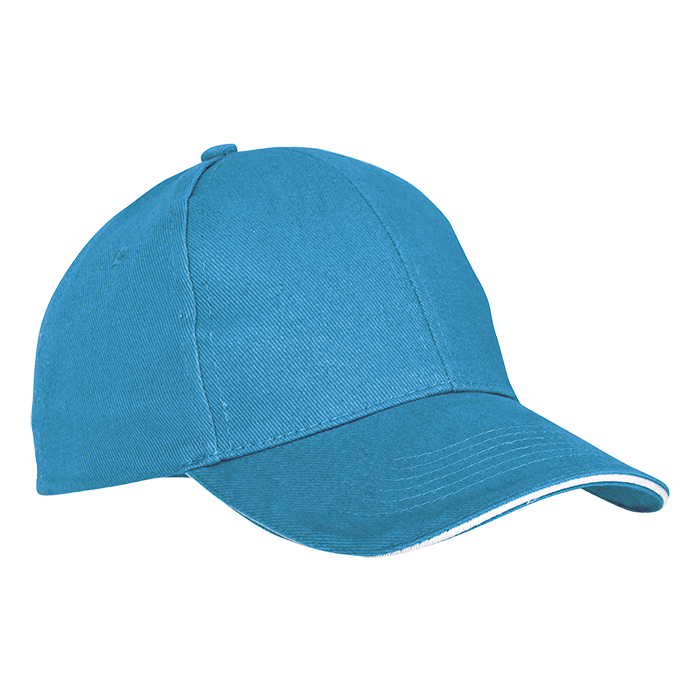 6 Panel Sandwich Peak Cap-6 Panel Caps-Just Brand