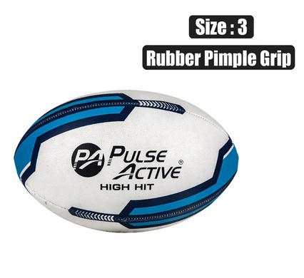 Pulse Active Ball Rugby Size-3 Rubber Pimple Grip