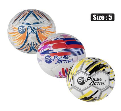 Pulse Active Ball Soccer Abstract Assorted Cols Size 5