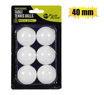 Pulse Active Table Tennis Balls 40mm