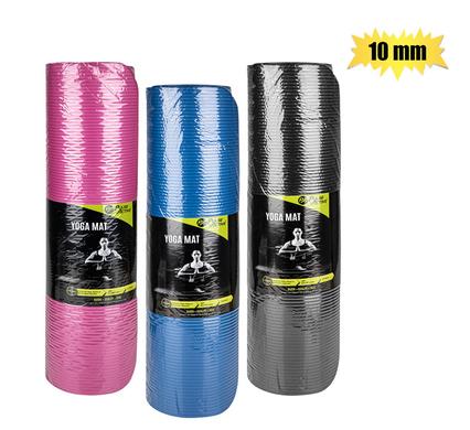 Pulse Active Fitness Yoga Mat 10mm Nbr Assorted