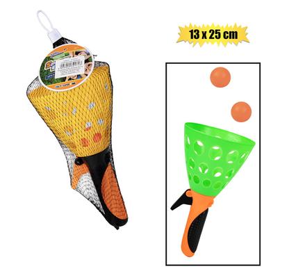 Catchball Pl With 2 Balls 13X25cm