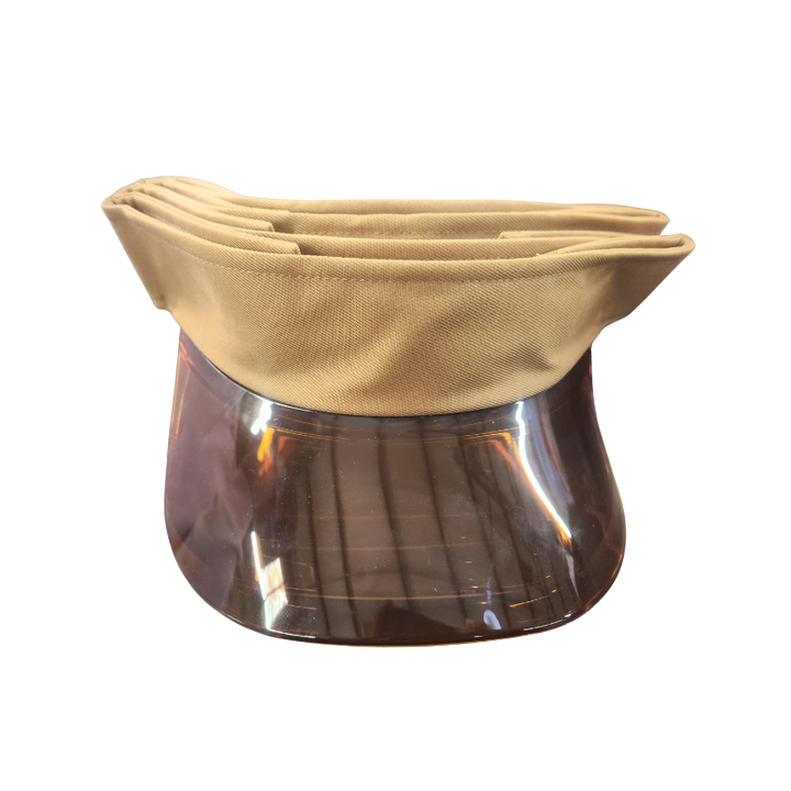 Multi-Layer Stackable Sun Visor Cap with Transparent Smoke Shield