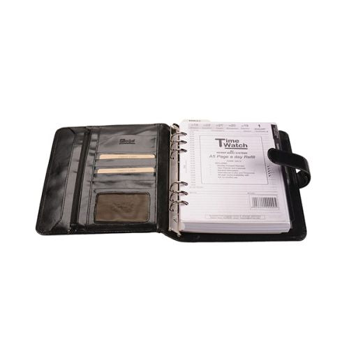 A5 Adpel Organiser Black - Pds Insert