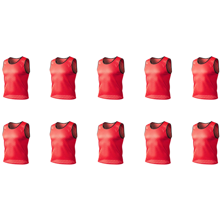 Grip Close End Bibs | Set of 10 | Red