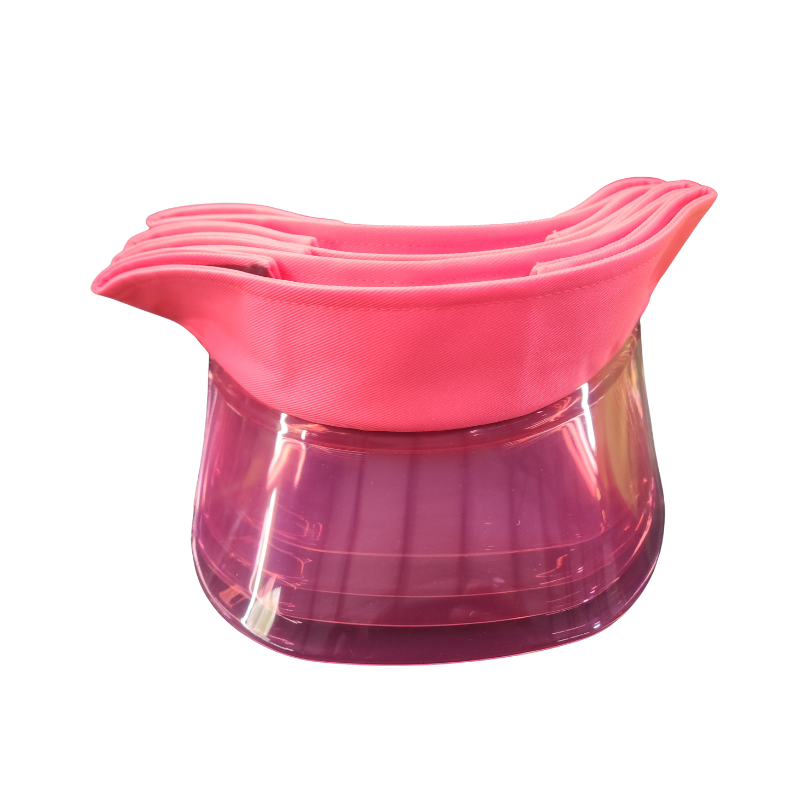 Multi-Layer Stackable Sun Visor Cap with Transparent Smoke Shield