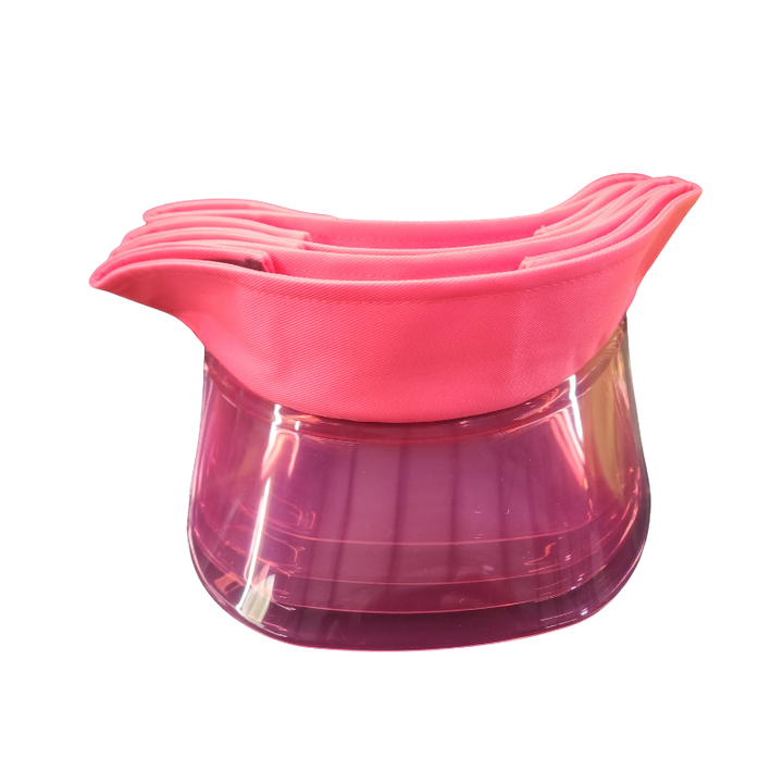 Multi-Layer Stackable Sun Visor Cap with Transparent Smoke Shield