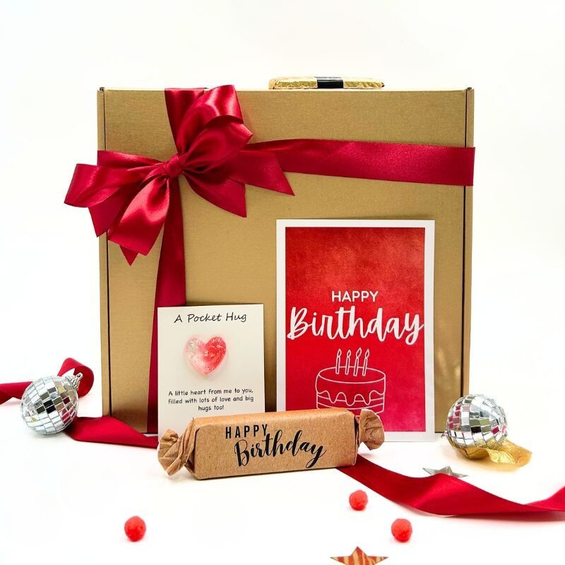 Ruby Red Happy Birthday Gift Box