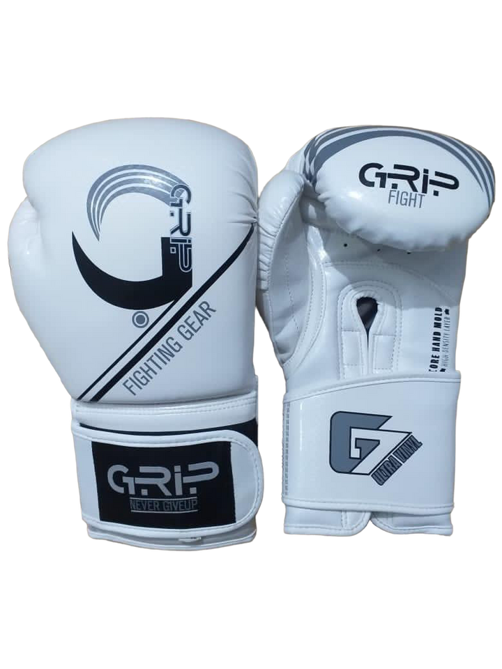 Grip FS Boxing Gloves | G7 Supreme Vinyl | White