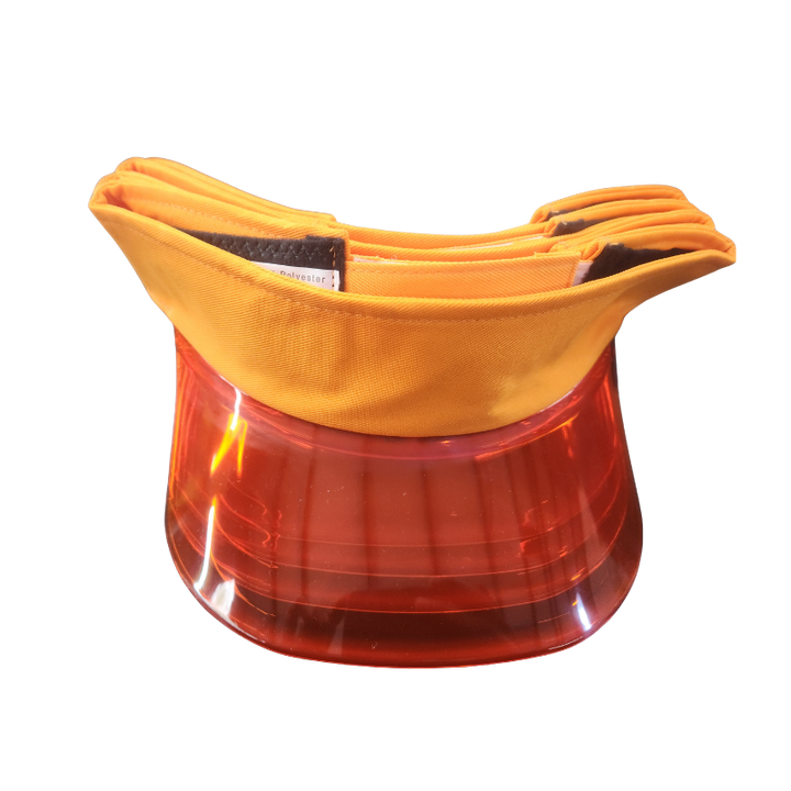 Multi-Layer Stackable Sun Visor Cap with Transparent Smoke Shield