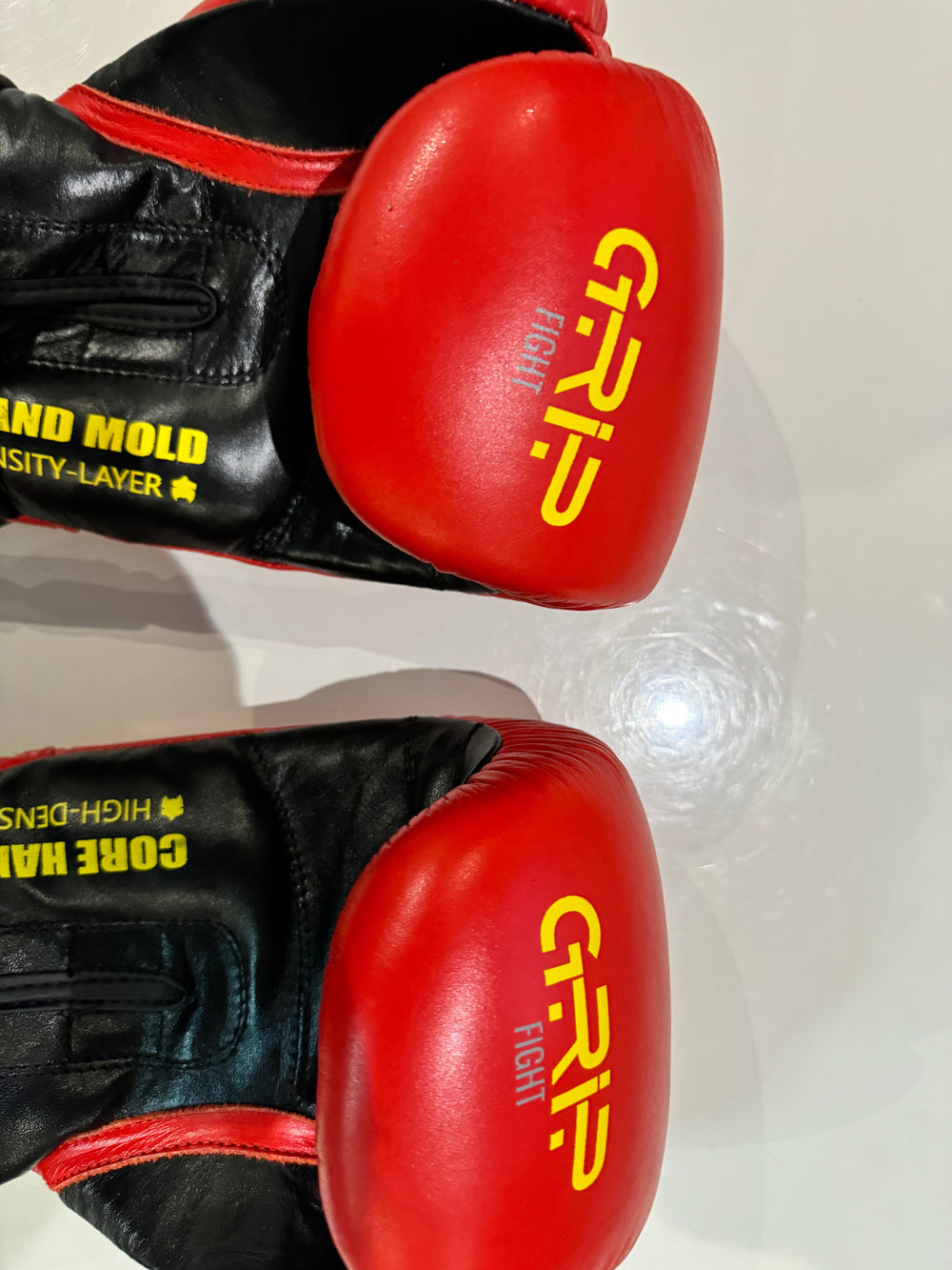 Grip Boxing Gloves | G8 Genuine Cowhide Leather Pro | Red