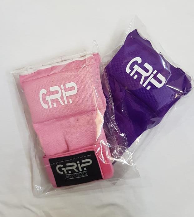 Grip Grip Gel Boxing Hand Wraps Inner Gloves Men Women, Quick 100cm Long Wrist Straps | Practice Pink