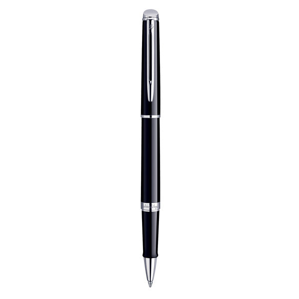 Waterman Hemisphere Roller Ball Fine Nib Black Ink - Mars Black Chrome Trim
