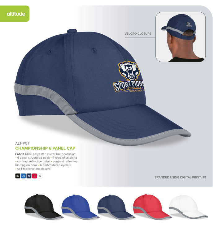 Championship Cap - 6 Panel-6 Panel Caps-Just Brand