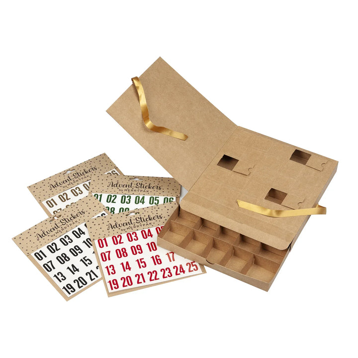 24 Day Ribbon Advent Calendar Box