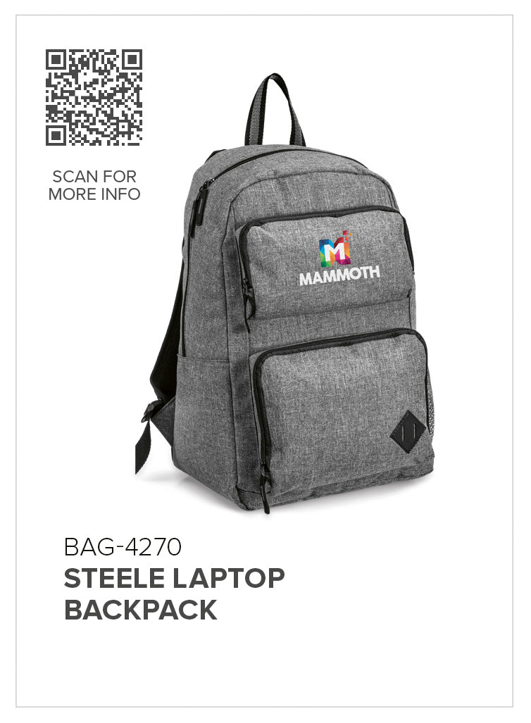 Steele Laptop Backpack-Laptop Backpacks-Personalised Backpacks South Africa​-Just Brand