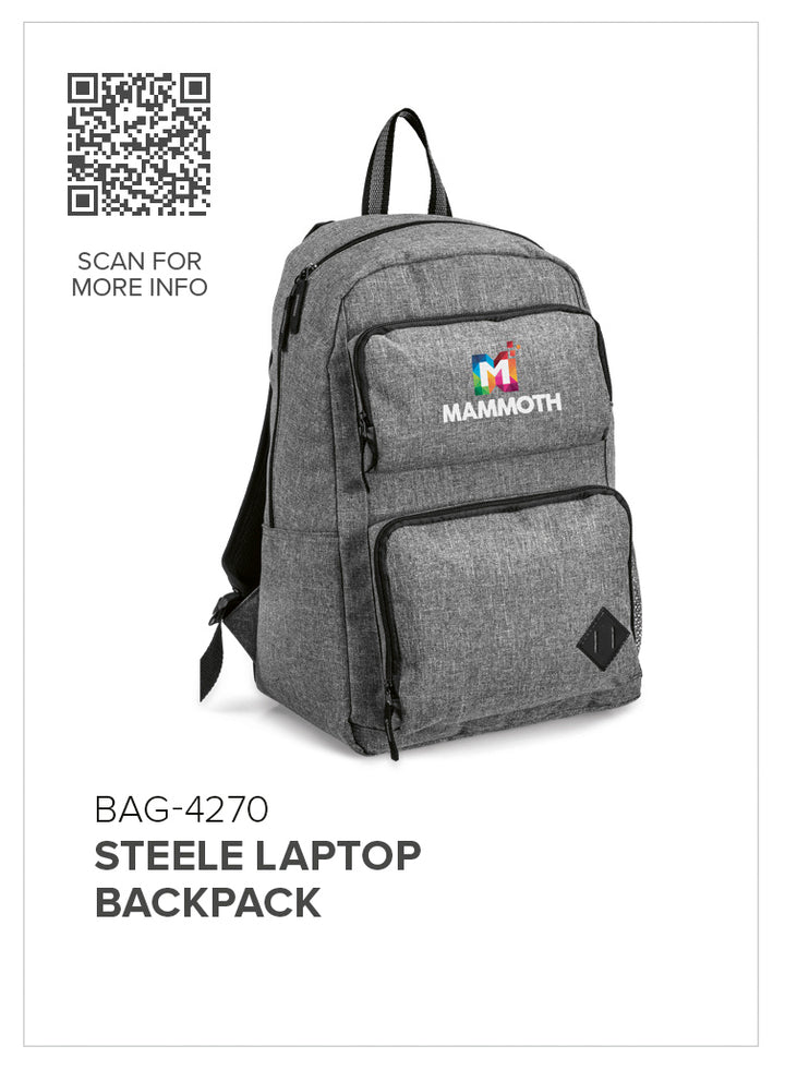 Steele Laptop Backpack-Laptop Backpacks-Personalised Backpacks South Africa​-Just Brand