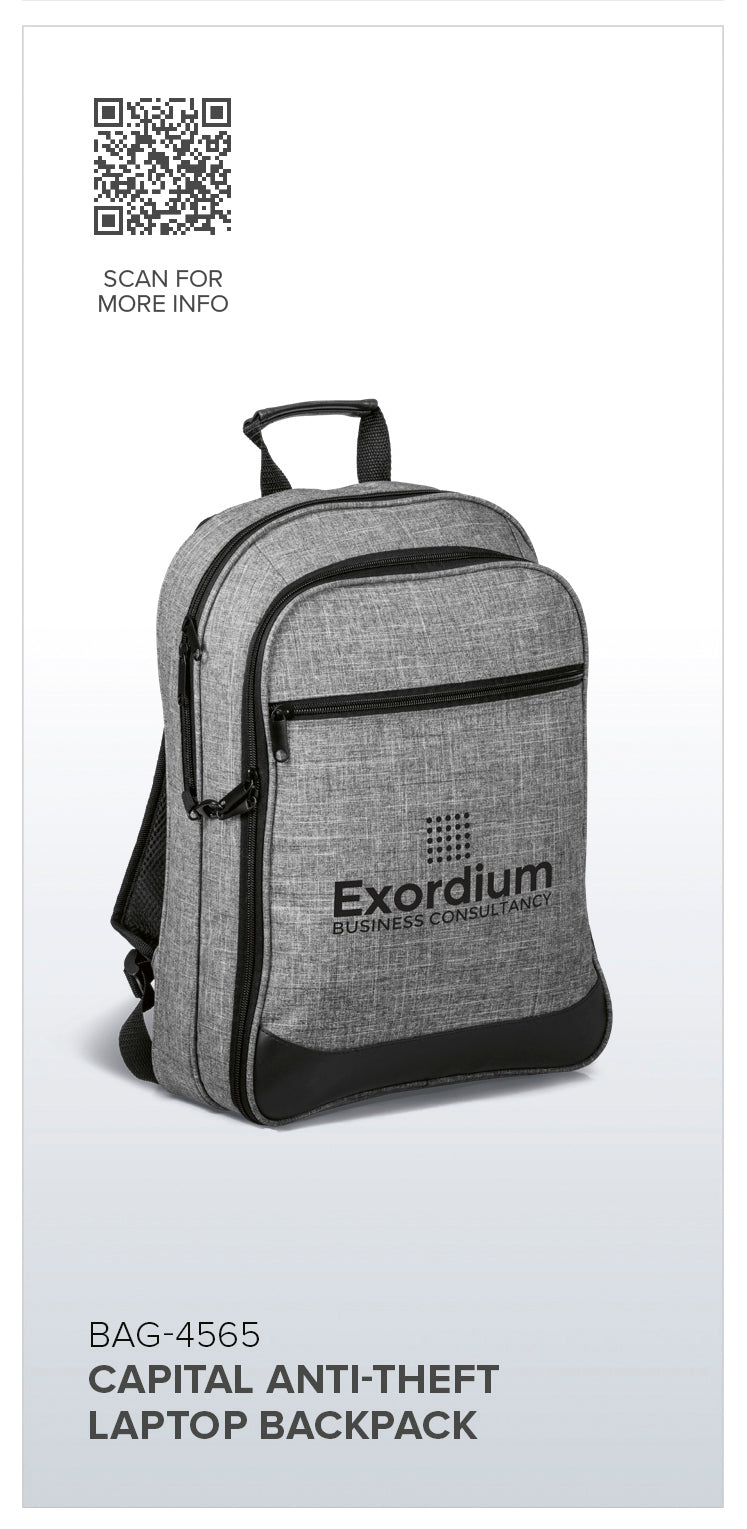 anti theft laptop backpack south africa Capital Anti-Theft Laptop Backpack