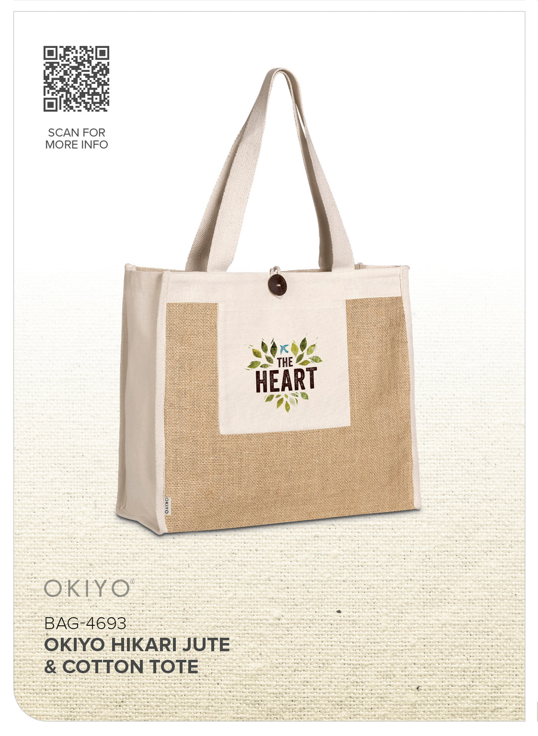 Okiyo Hikari Jute & Cotton Tote