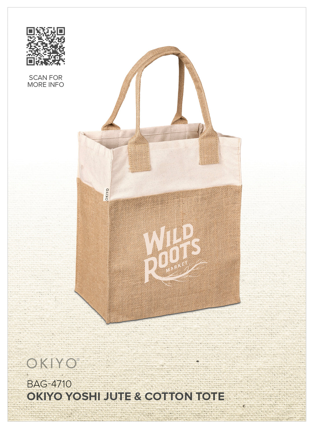 Okiyo Yoshi Jute & Cotton Tote