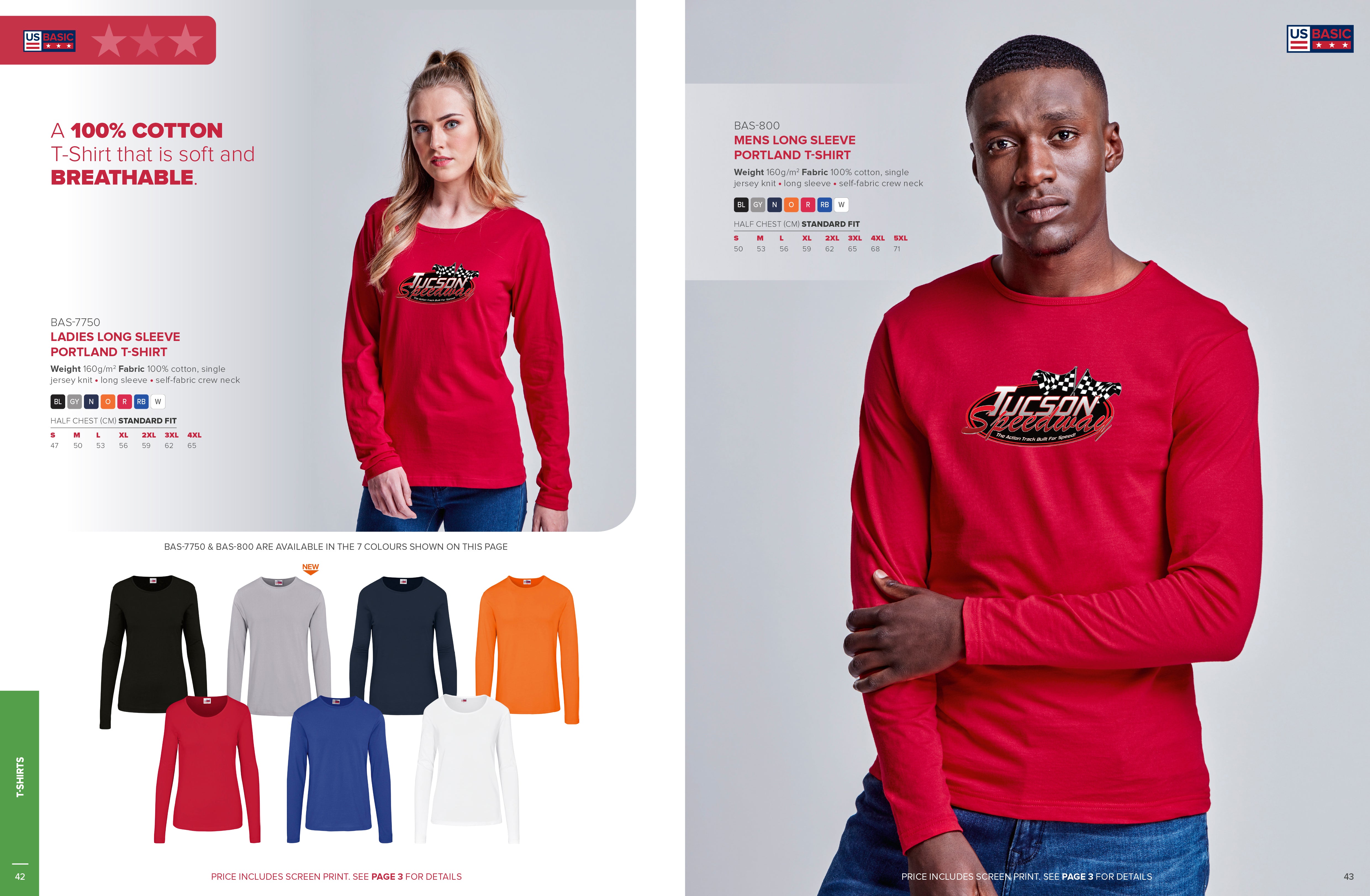 Ladies Long Sleeve Portland T-Shirt | Long Sleeve T-shirts Women