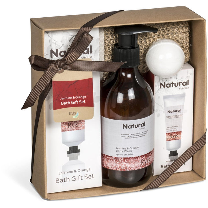 Ryis Jasmine & Orange Bath Set-Personal Care Products-corporate gift ideas for employees-branded corporate gifts | corporate gifts south africa | Just Brand