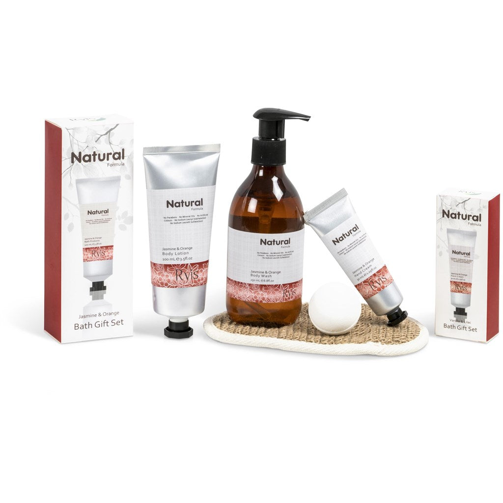 Ryis Jasmine & Orange Bath Set-Personal Care Products-corporate gift ideas for employees-branded corporate gifts | corporate gifts south africa | Just Brand